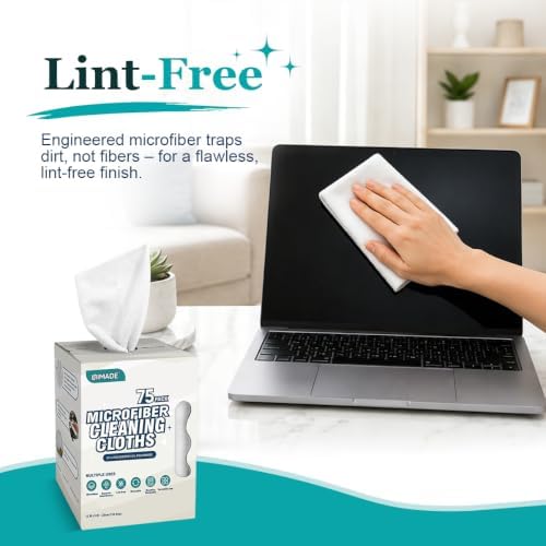 UNIMADE Microfiber Cleaning Cloth, 75 Sheets Microfiber Towels - Image 4