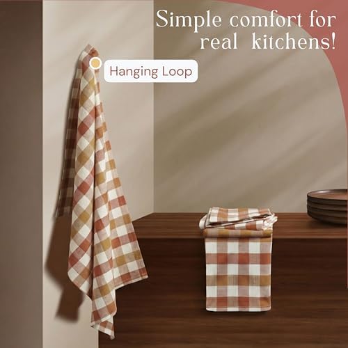 Multi Check Tea Towels 12 Pack Combo, Dish Towels - Image 6