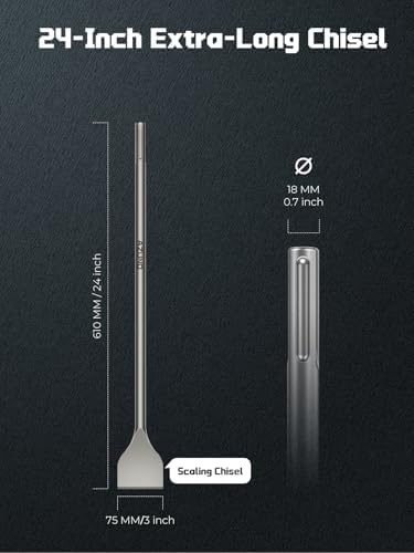 24" SDS Max Scaling Chisel - Image 2
