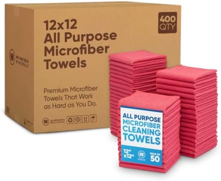 Bulk 12” X 12” All Purpose Microfiber Towels Wholesale by MicrofiberWholesale