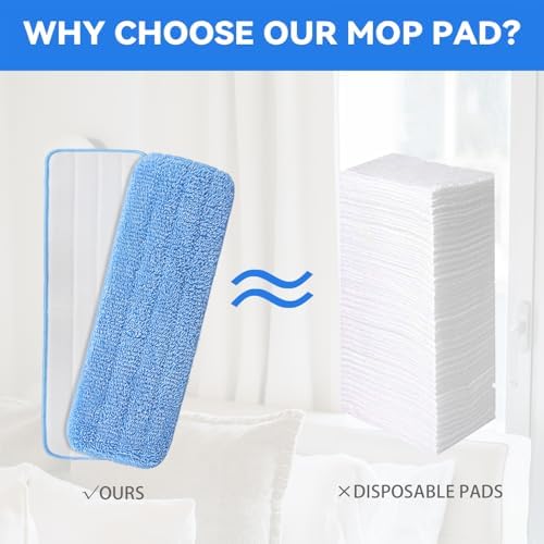 12" Microfiber Pad for Rubbermaid Commercial 12 Inch Mop Head - Image 4