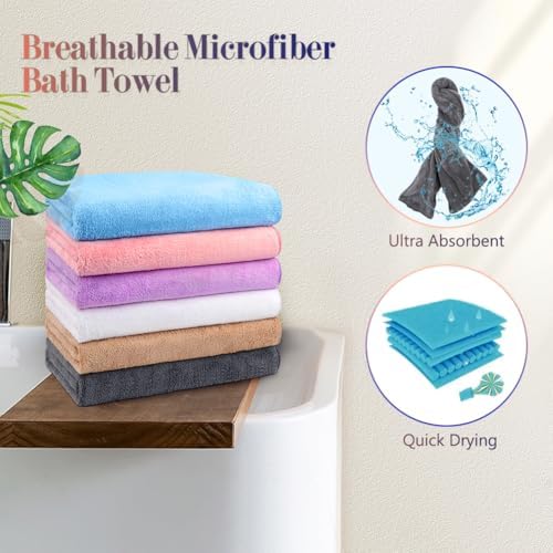 Orighty Bath Towels, Soft Feel Bath Towel, 6 Pack - Image 5