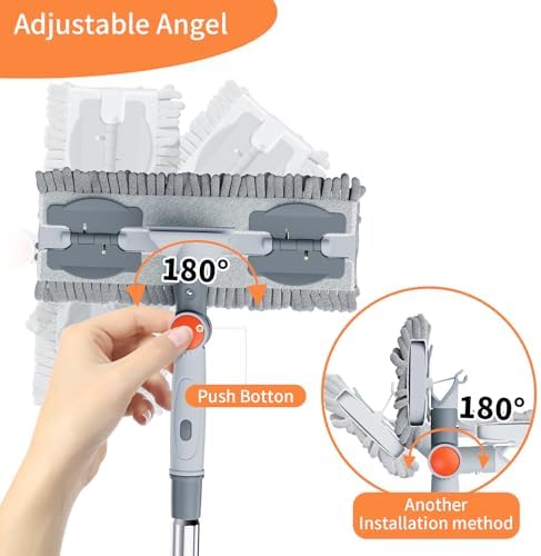6.4FT Extendable 2-in-1 Window Squeegee & Scrubber - Image 4