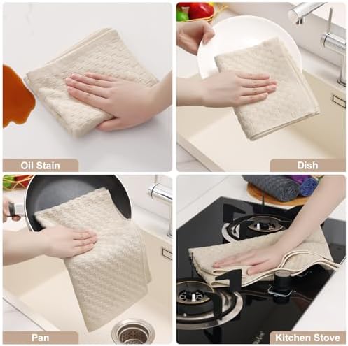 Homaxy 100% Cotton Terry Kitchen Towels - Image 6