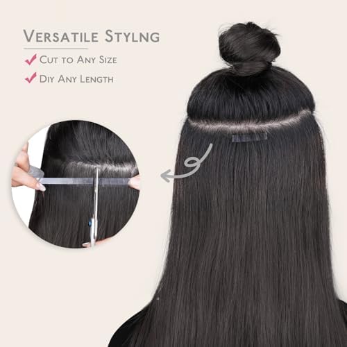 WENNALIFE Hair Extension Tape Roll Single Sided, Transparent Tape - Image 4