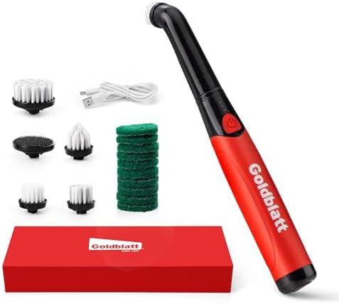 Goldblatt 18-Piece Cordless Electric Spin Scrubber, Waterproof by GOLDBLATT