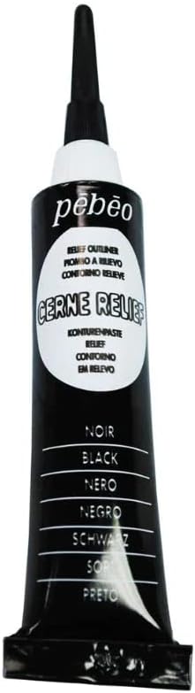 Pebeo Vitrail, Cerne Relief Dimensional Paint, 20 ml Tube by Unknown