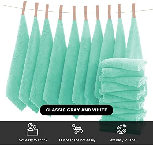MOONQUEEN Microfiber Facial Cloths Fast Drying Washcloth 12 Pack - Image 3