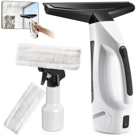 Window Vacuum Squeegee Cordless, 3-in-1 Electric Window Cleaner Tool by Unknown