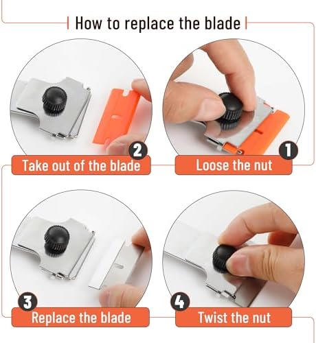 Bates- Long Handle Razor Blade Scraper, Razor Scraper - Image 5
