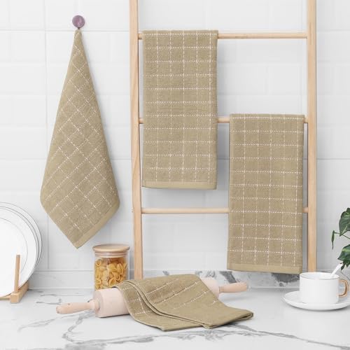 Homaxy 100% Cotton Terry Kitchen Towels, 7 Pack - Image 6