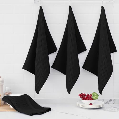 Homaxy 100% Cotton Oversized Waffle Weave Kitchen Towels - Image 6