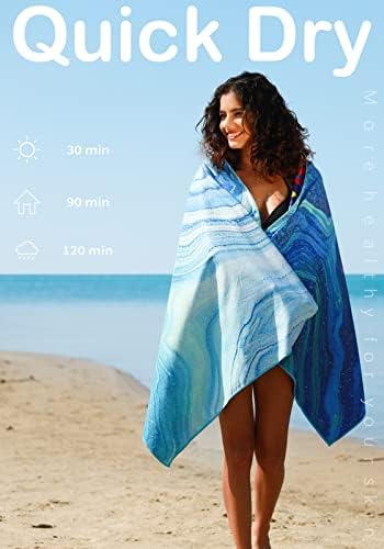Widdonen Microfiber Beach Towel, Extra Large 2 Pack-71x32 - Image 5