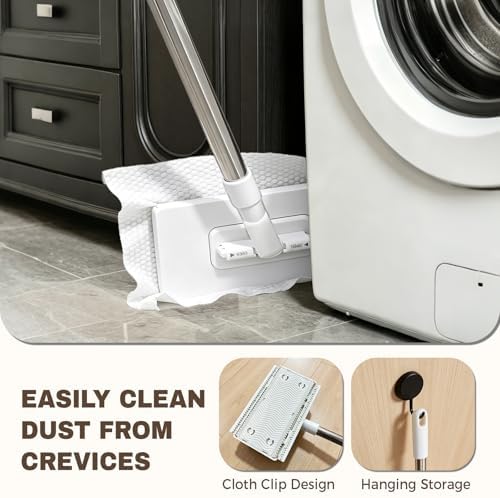 Hands Free Flat Mop, Zero Touch Gap Dust Cleaner & Locking Head - Image 5