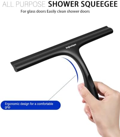 Silicone Shower Squeegee for Shower Glass Doors, 10 Inch - Image 5