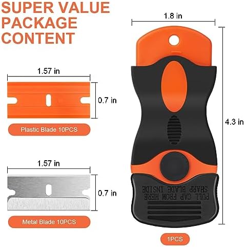 Ainiv 2 Pack Razor Blade Scraper, - Image 3