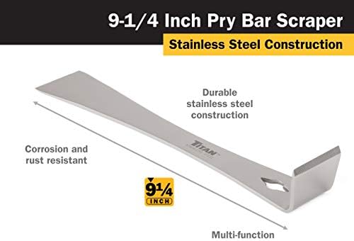 Titan 11509 9-1/4-Inch Stainless Steel Pry Bar Scraper - Image 2