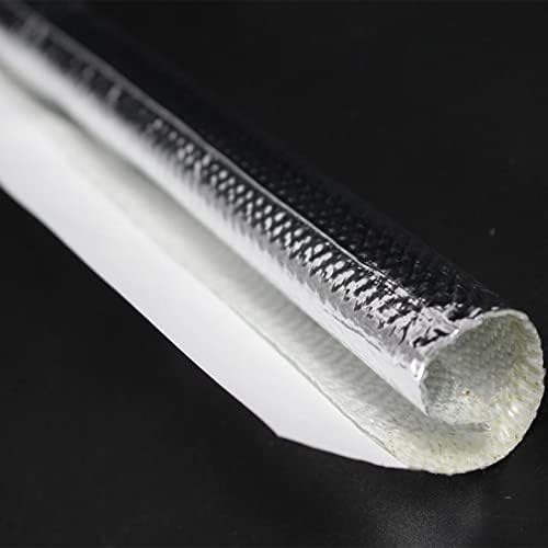 10mm - 3/8" Self-wrap Aluminum Heat Shield Sleeve Thermal Reflective Side Entry - Image 7