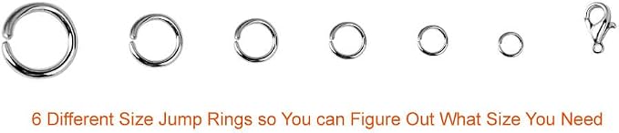Paxcoo 1500Pcs Silver Jump Rings - Image 3