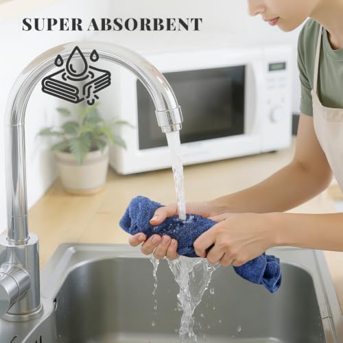 Homaxy 100% Cotton Kitchen Towels 18"x28", 4 Pack Dish Towels - Image 4