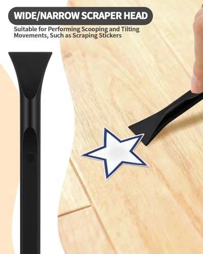 12 PCS Carbon Fiber Plastic Scrapers Tool, Non-Scratch Scraper Tool - Image 6