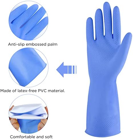 Rubber gloves dishwashing 2 or 4 Pairs - Image 2