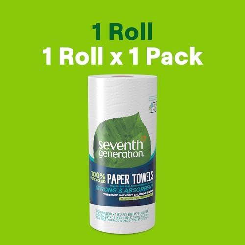 Seventh Generation Paper Towels, 100% Recycled Paper, 1 Roll - Image 4