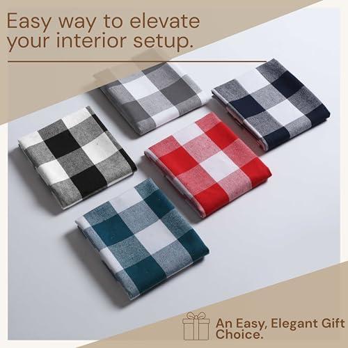 Buffalo Check 12 Pack Kitchen Towels, 16x26 Inches, Classic Farmhouse Plaid - Image 5