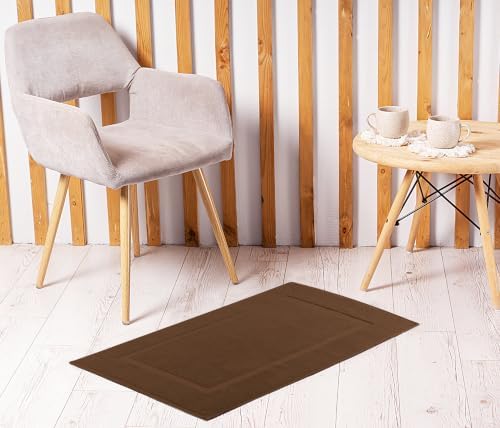 Utopia Towels Cotton Bath Mat, 21x34 in, 2 Pack, Dark Brown - Image 5