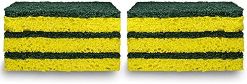 Amazon Basics Heavy Duty Scrub Sponges, Dual-Sided Design, Packaging May Vary - Image 4