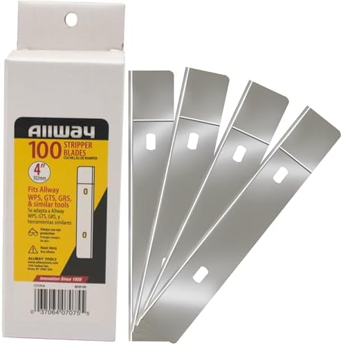 ALLWAY WSB100 Replacement Scraper Blade, 100 Pack by ALLWAY