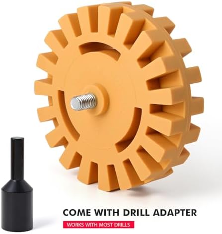 FOSHIO Eraser Wheel for Drill, Decal Remover Wheel - Image 2