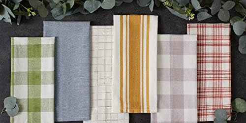 DII Basic Kitchen Large Cotton Dishtowel Set of 5, Honey Gold - Image 6
