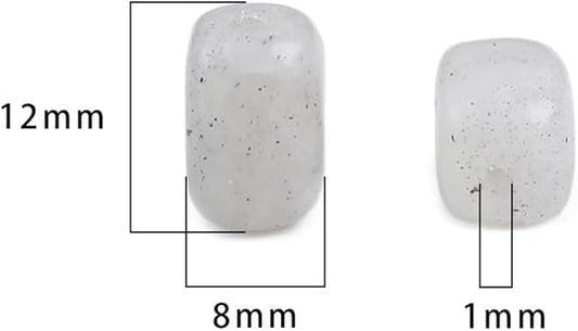 Natural Spectrolite Cuboid Stone Loose Semi Gemstone Beads for Jewelry Making 8mmx12mm 38cm/Strand