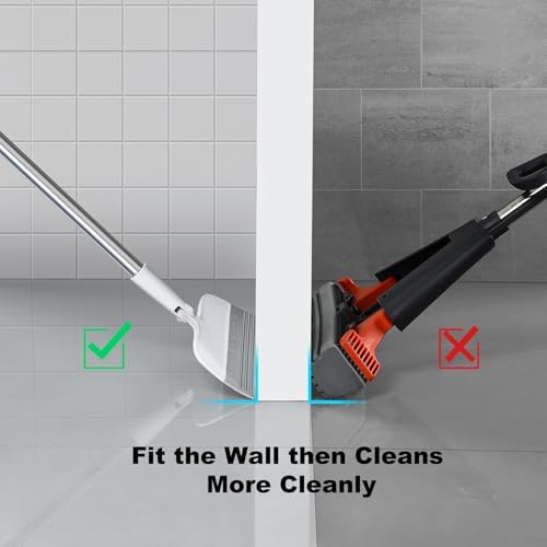 Rubber Floor Squeegee Broom for Pet Hair, 51.77" Long Handle - Image 3