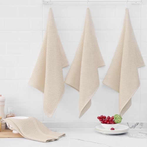 Homaxy 100% Cotton Oversized Waffle Weave Kitchen Towels - Image 6