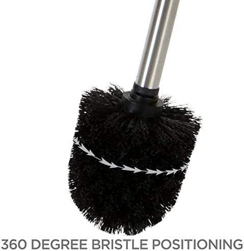 Bath Bliss Toilet Brush and Holder | Self Closing Lid | 360 Degree Brush Head | - Image 5