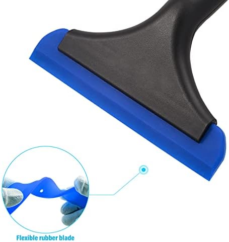 Gomake Small Silicone Squeegee Window Shower Squeegee Tool, Auto Water Blade - Image 3