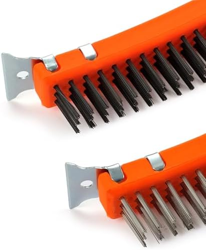 MAXMAN Wire Brush Set 2Pcs, Rust &Paint Remover - Image 3