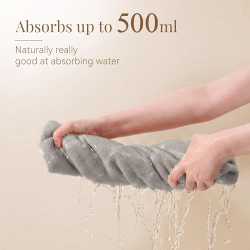 100% Cotton Bath Mat Towel, Soft & Absorbent Floor Towels 20"x32"Grey - Image 3