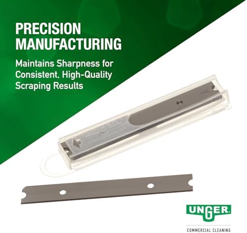 UNGER Commercial 4" Floor Scraper 10 Replacement Blades Reversible RB10C - Image 6