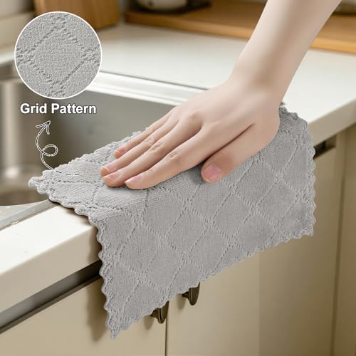 Homaxy Super Soft 18 Pack Coral Velvet Dish Cloths - Image 4