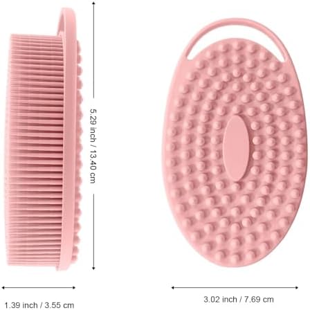 Soft Silicone Body Scrubber 2 PCS Silicone Body Shower, Silicone Loofah 2 in 1 - Image 2