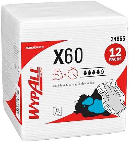 WypAll GeneralClean X60 Multi-Task Cleaning Cloths, 12 x 76 Towels by WypAll%C2%AEHeavyDutyWipers