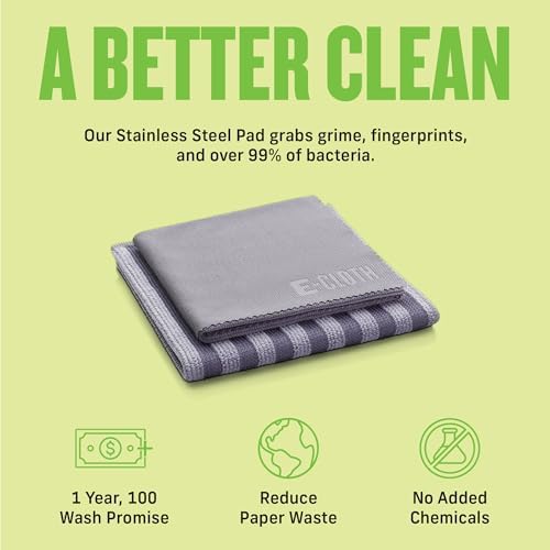 E-Cloth Stainless Steel Microfiber Cleaning Cloth Kit - Image 4
