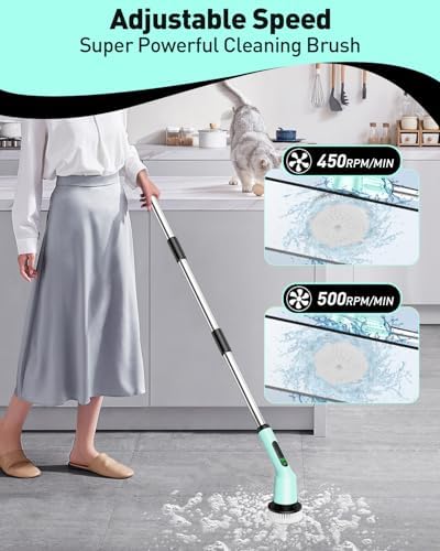Electric Spin Scrubber for Bathroom, Shower Scrubber - Image 3