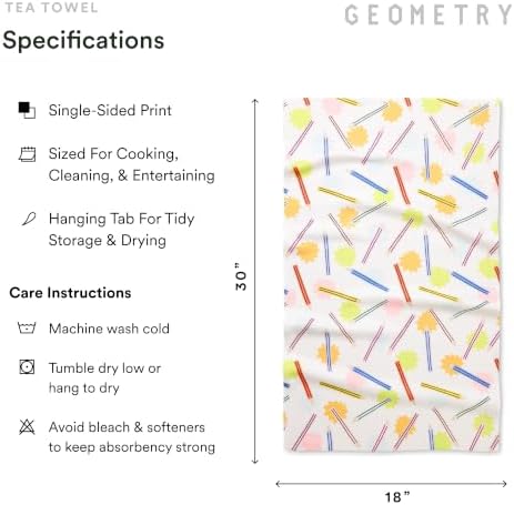 GEOMETRY Tea Towels – Back to School Collection – Quick-Dry, Ultra-Absorbent - Image 6