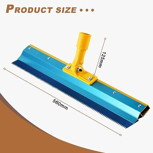 Notched Squeegee for Self Leveling Epoxy Floor Construction, - Image 2