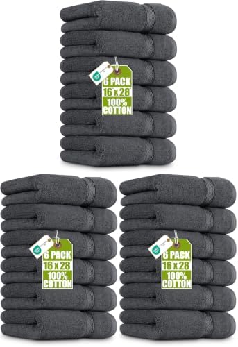 Utopia Towels 18 Pack Premium Hand Towels Set, 16 by 28 inches, 100% Ring Spun by UTOPIATOWELS