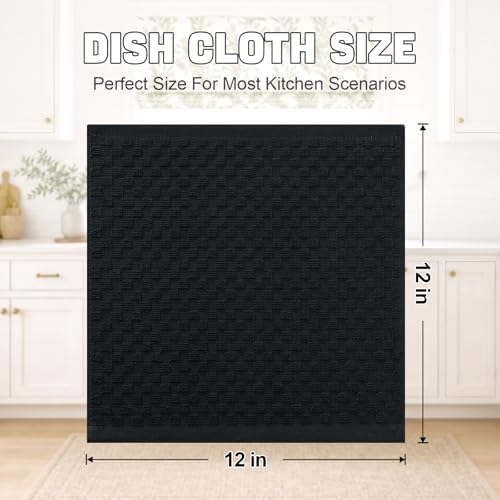 Homaxy 100% Cotton Terry Dish Cloths - Image 3